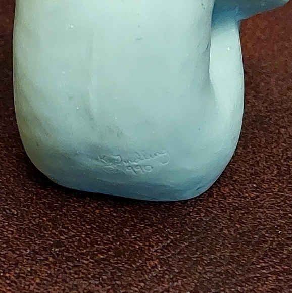 Vintage 1990 Small Clay Dedo Gargoyle Sculpture Signed by Artist Keith Findling - Picture 15 of 16